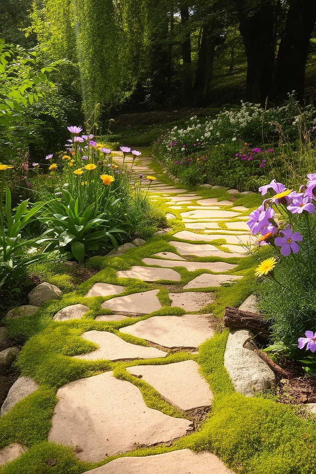 natural pathways enhance gardens