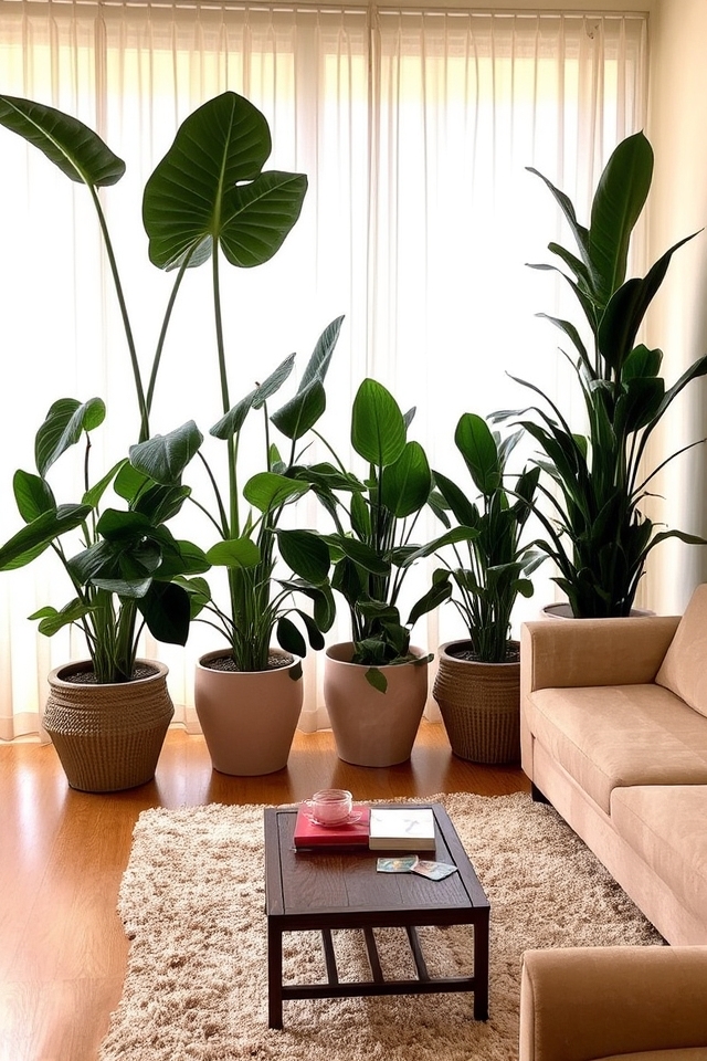 natural plant room dividers