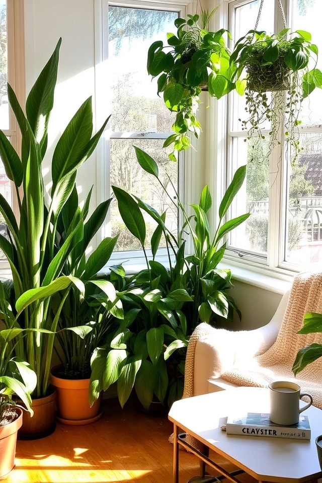 natural plants enhance air quality