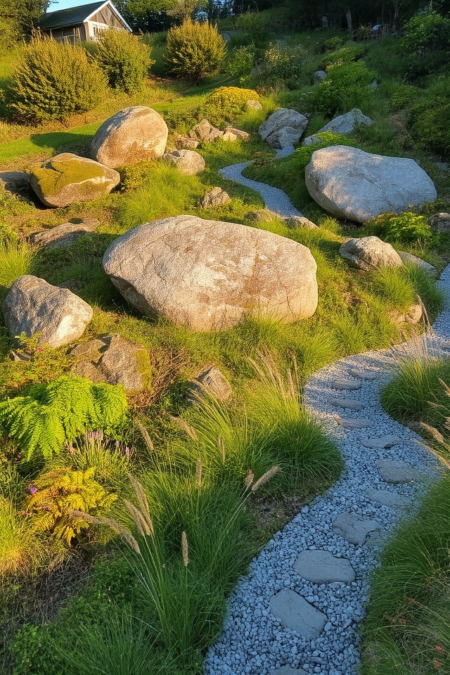 natural rock garden designs