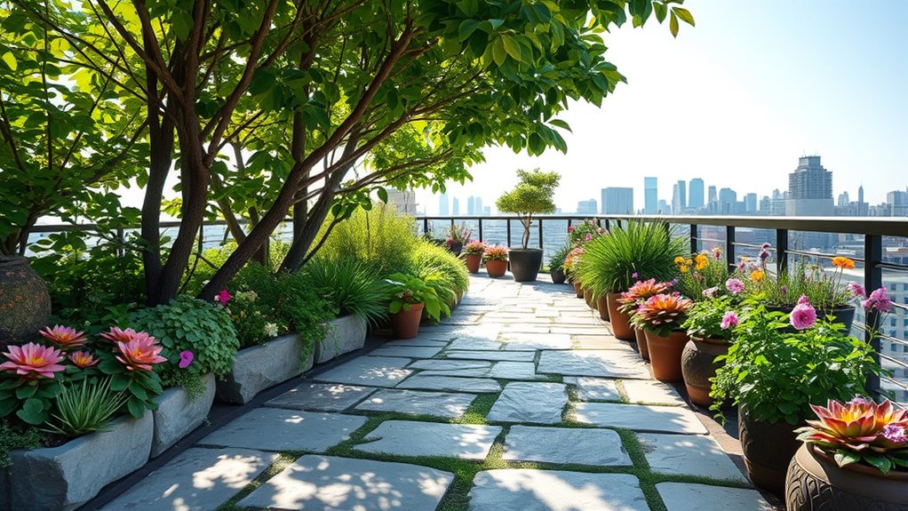 natural stone garden pathways