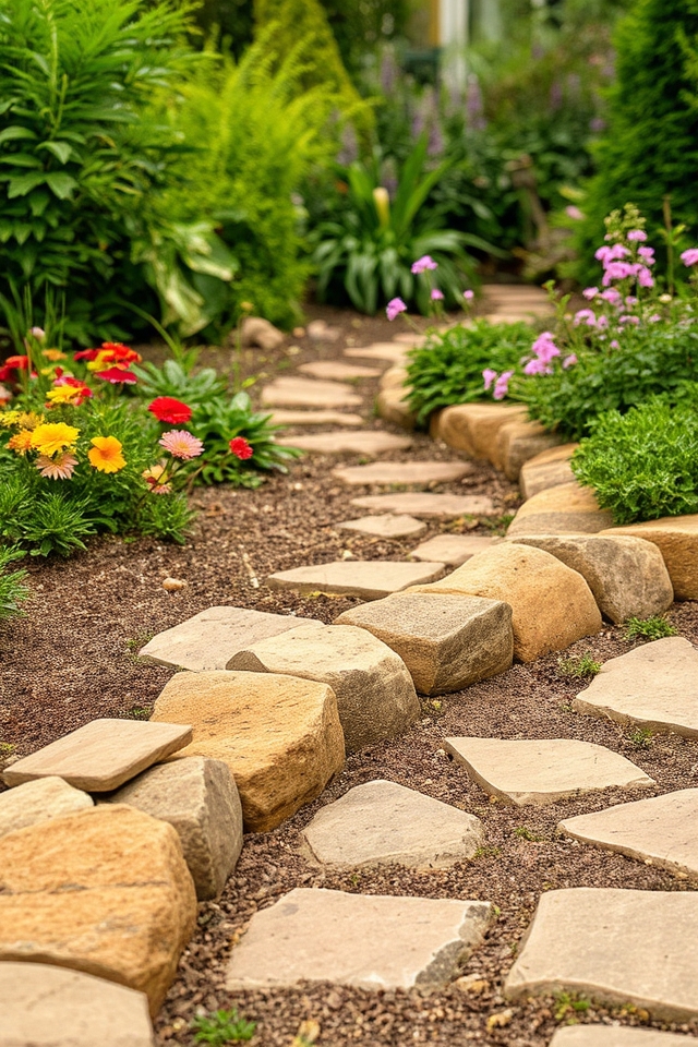 natural stone rustic edging