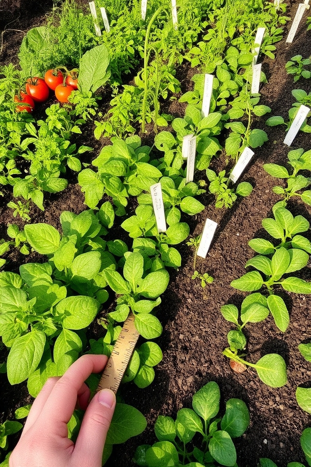 optimal vegetable spacing guidelines
