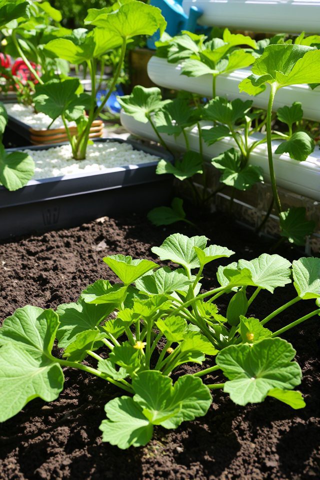 optimal zucchini growing mediums