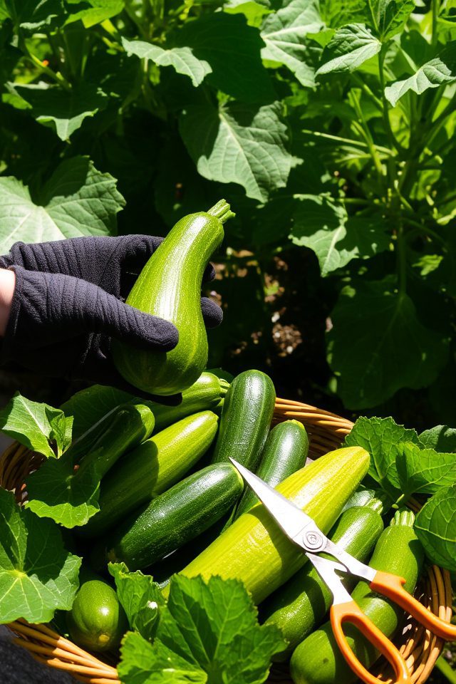 optimal zucchini harvesting techniques