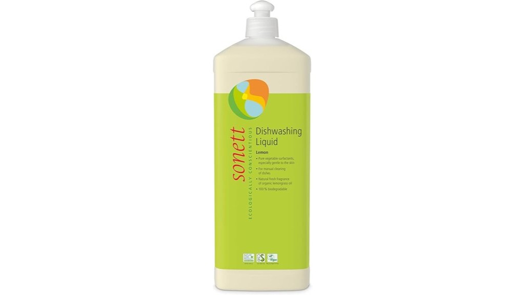 organic lemon dishwashing liquid