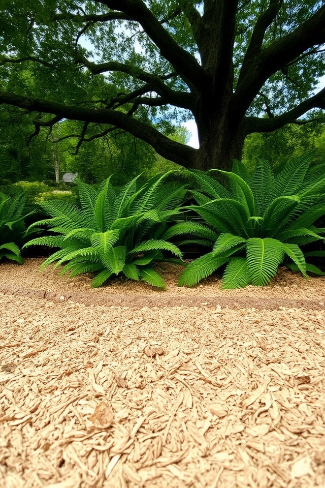 organic mulch application