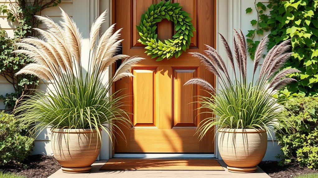 ornamental grasses for entryway