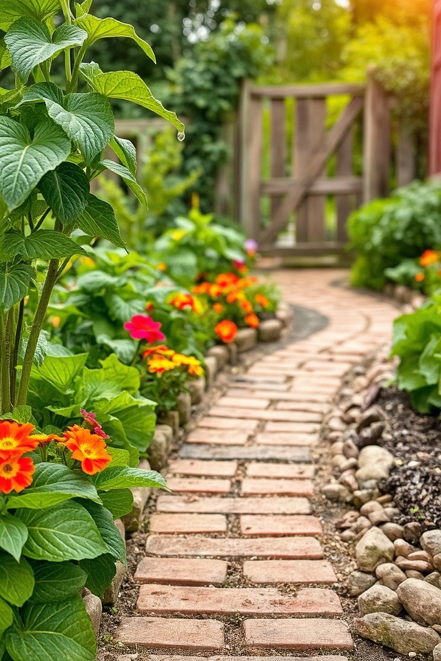 pathways enhance garden functionality