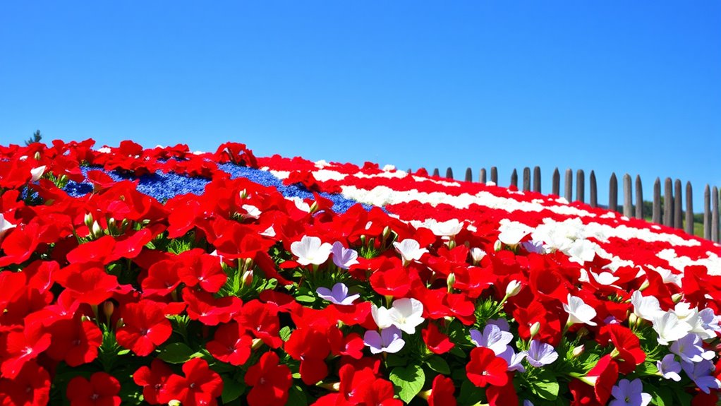 patriotic floral garden design