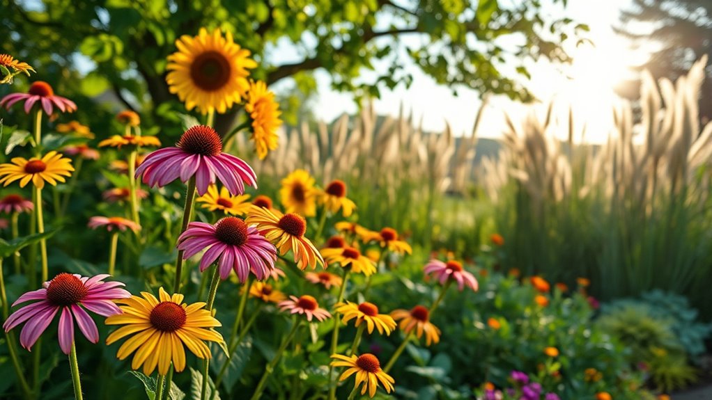 perennial garden privacy borders