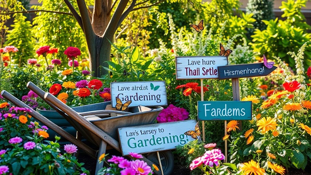 personalize your garden signs