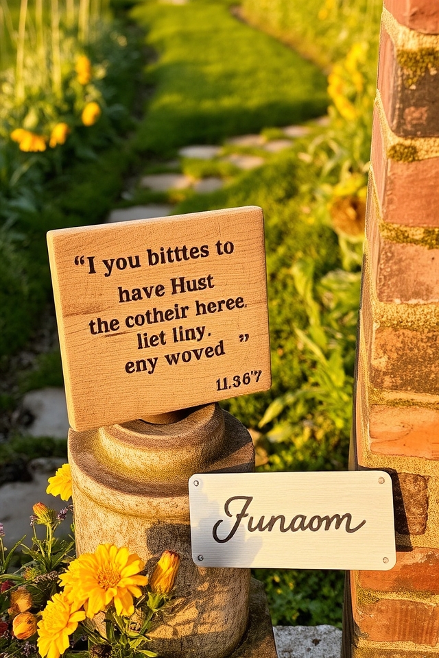personalized garden accents