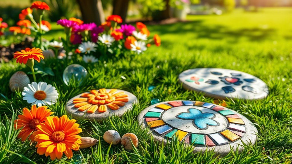 personalized garden stepping stones