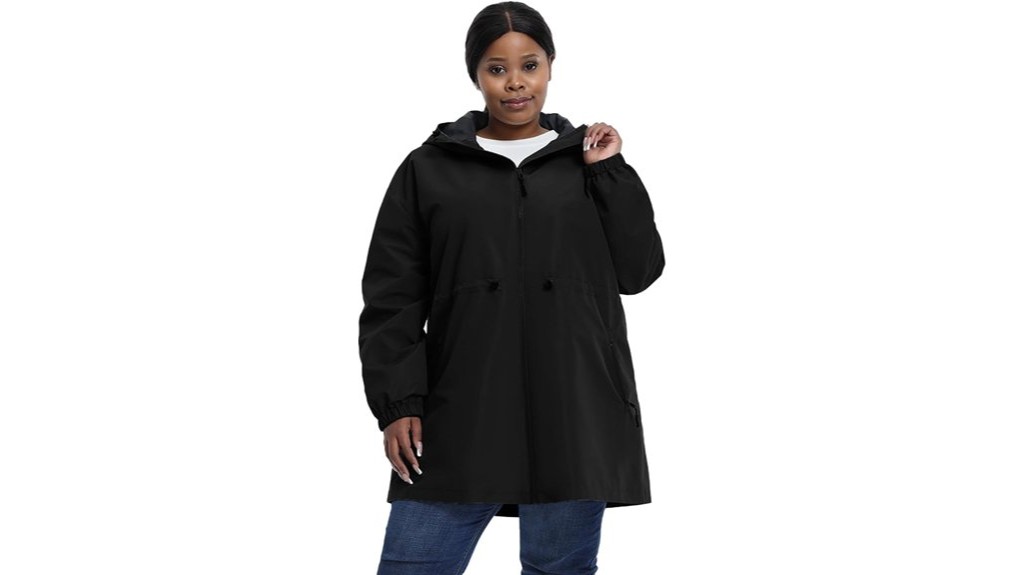 plus size windproof jacket