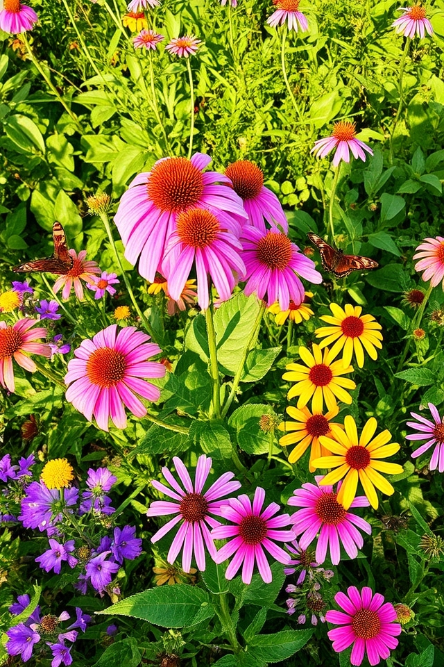 pollinator friendly flower gardens