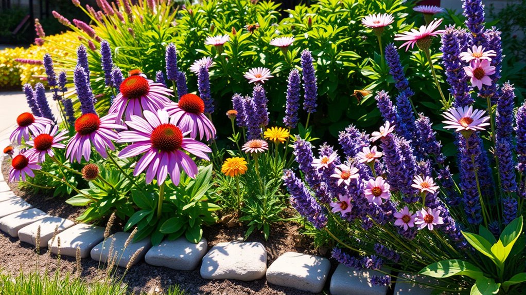 pollinator friendly front garden