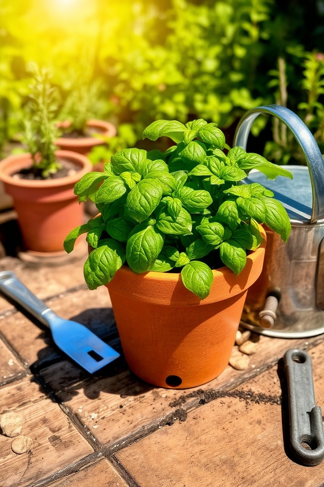 promote healthy herb growth