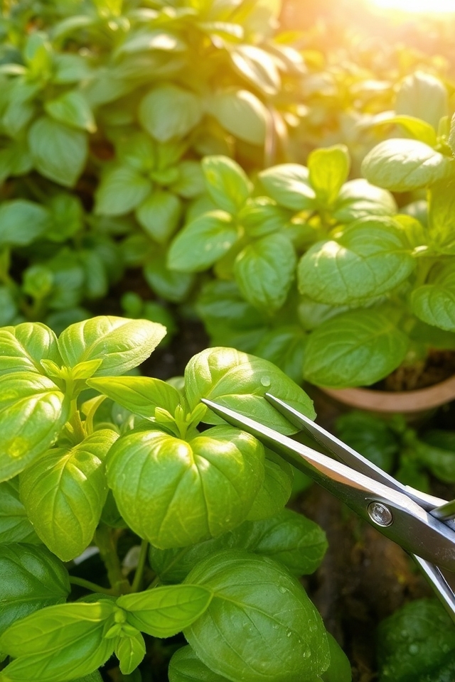 prune herbs for healthier growth