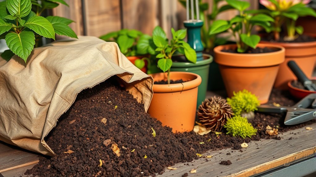 quality soil for thriving plants