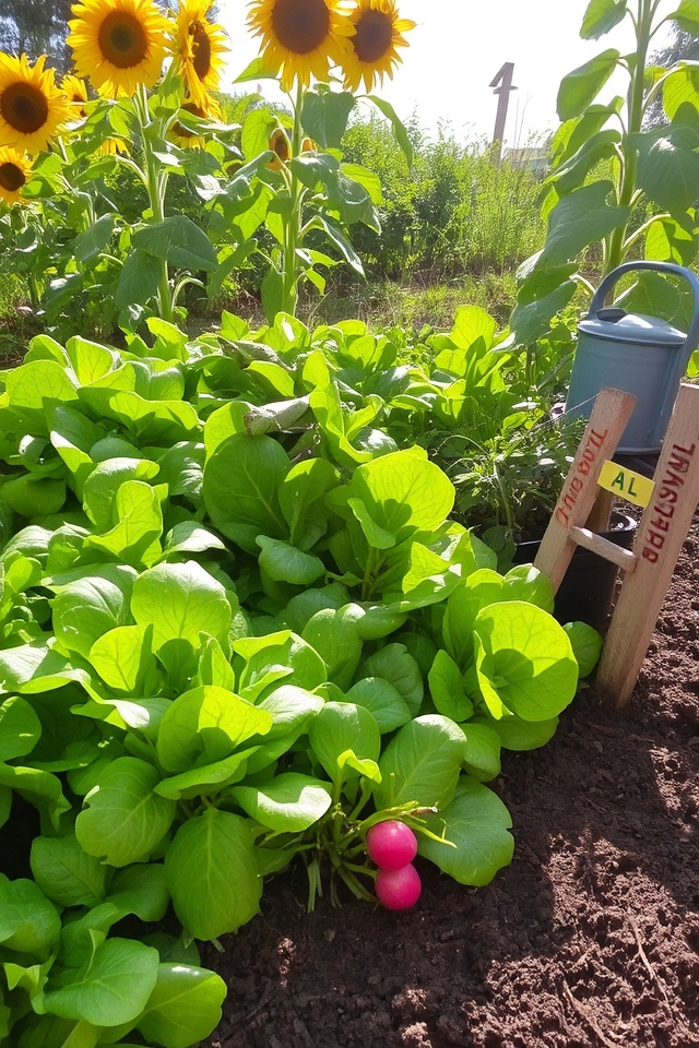 quick growing salad greens garden
