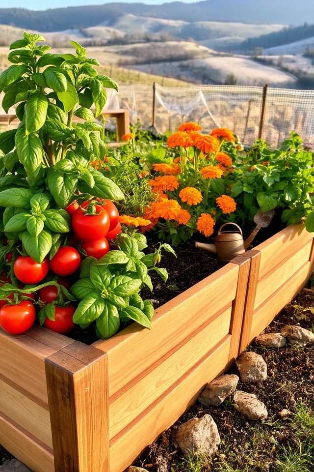 raised beds warm soil
