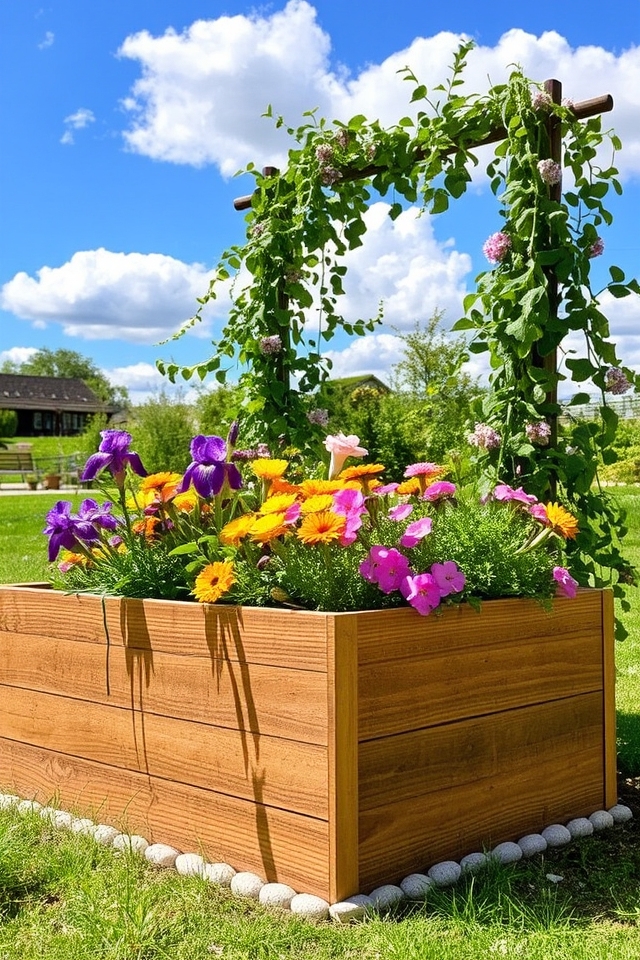 raised flower bed design