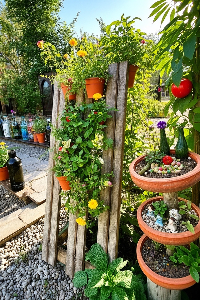 recycled garden material creativity