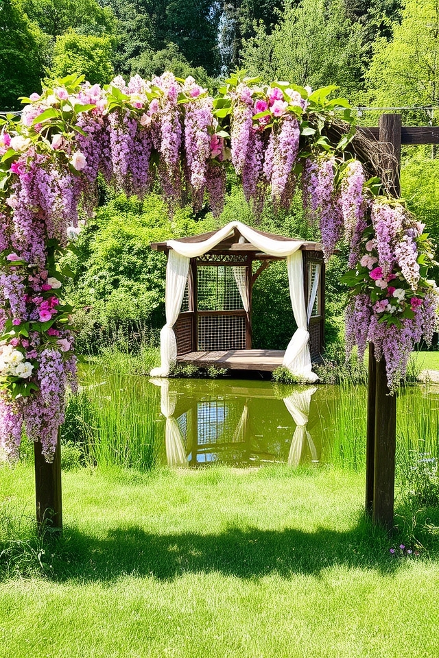 romantic garden photo backdrop