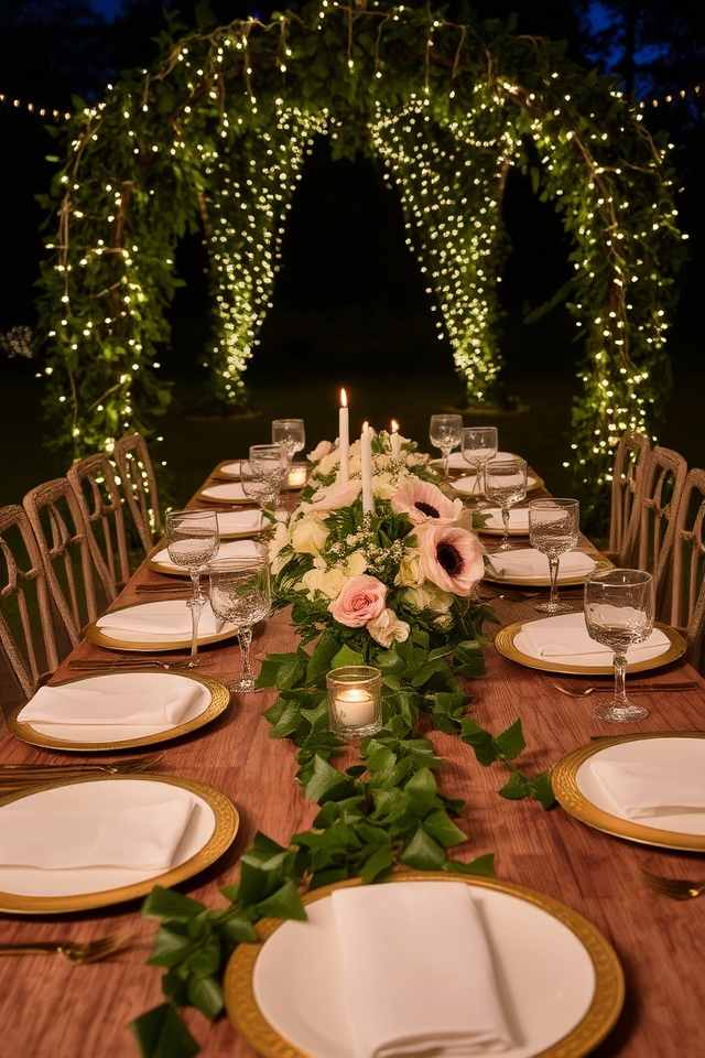 romantic glow with ivy