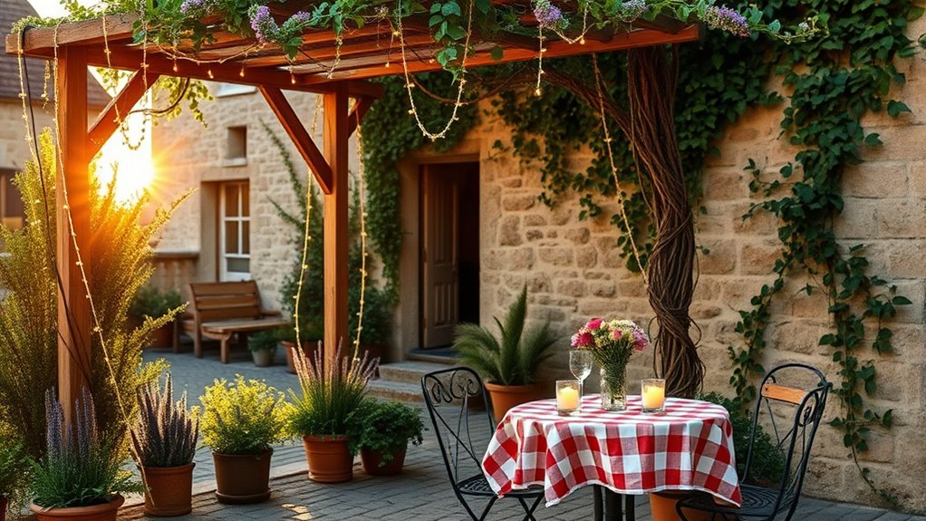 romantic outdoor lighting ambiance