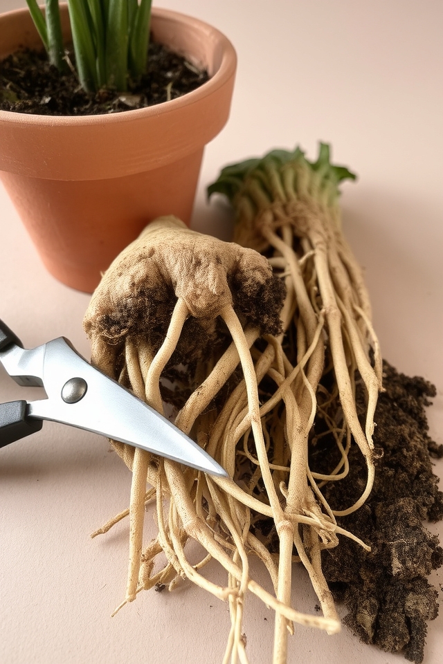 roots firm pale no rot