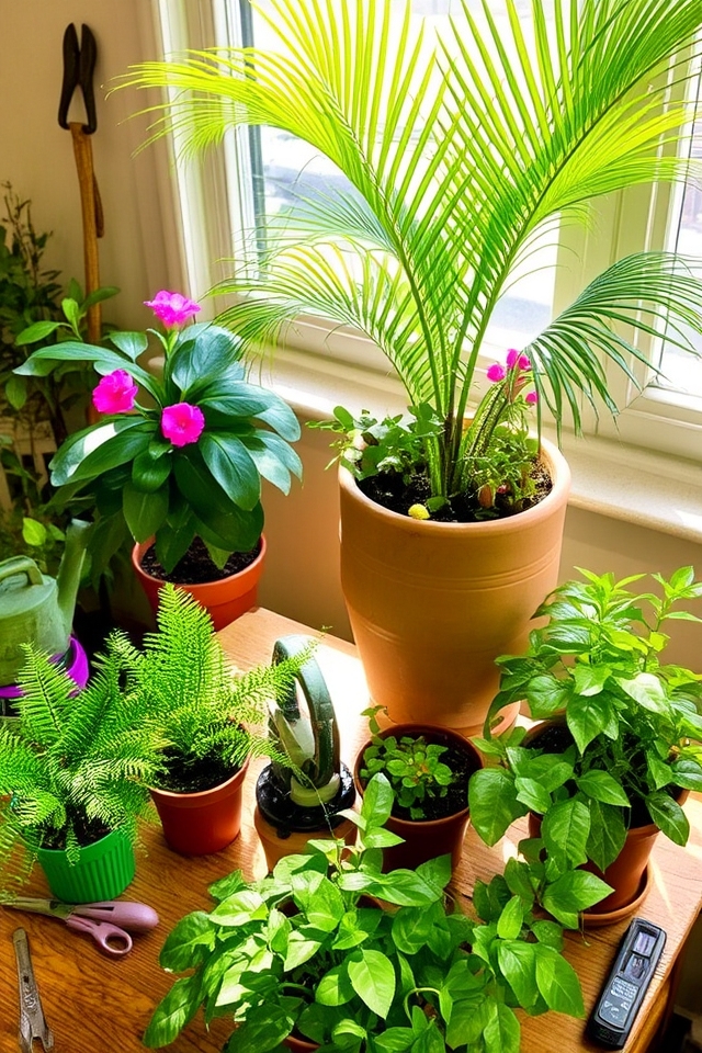 rotate plants for balance