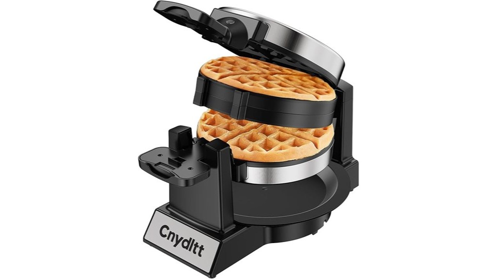 rotating double waffle maker