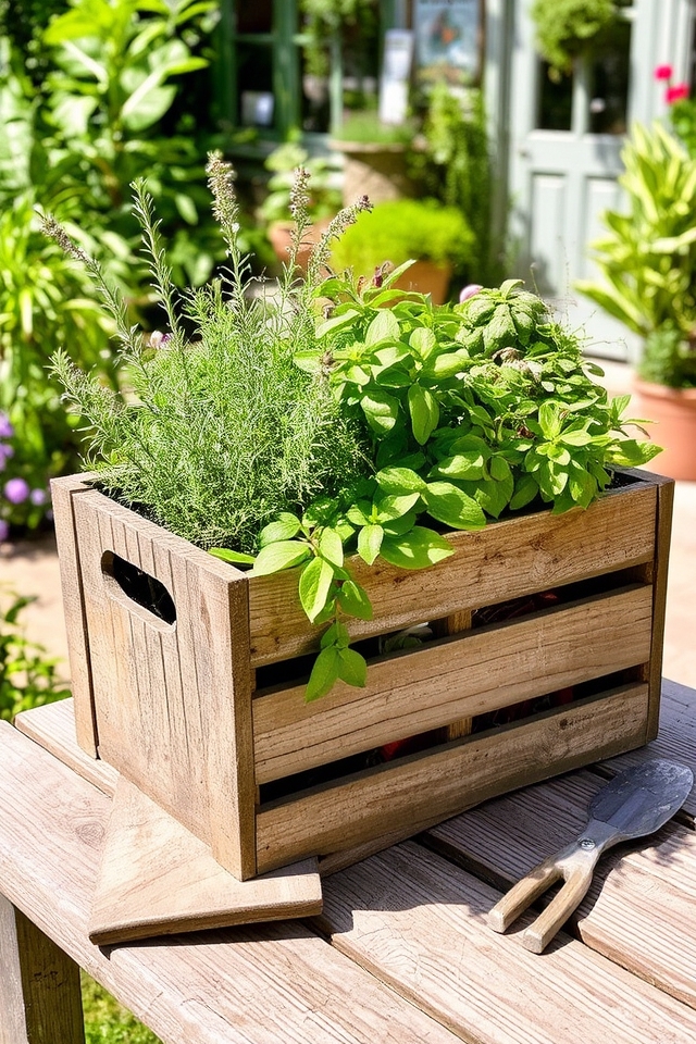 rustic functional planter designs