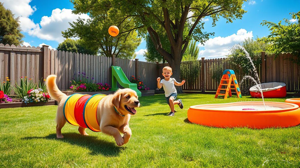 safe fun doggy play area