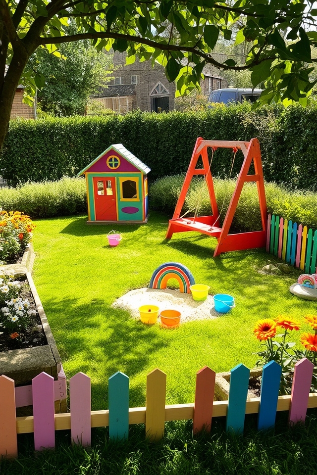 safe outdoor play area