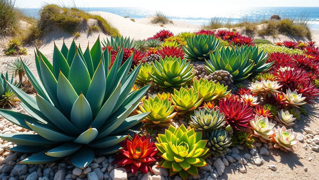 salt tolerant succulent selection