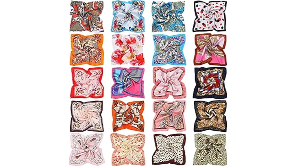 satin scarves for women