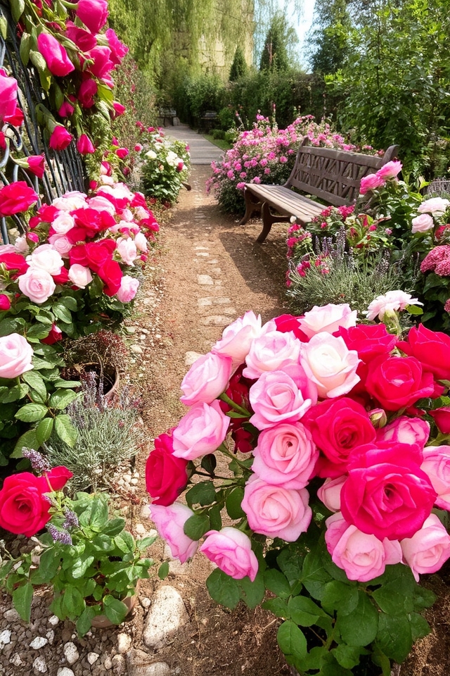 scented rose garden borders