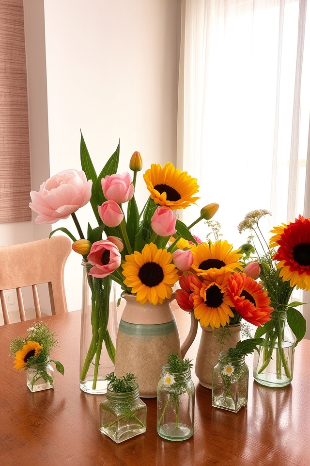 seasonal blooms enhance ambiance