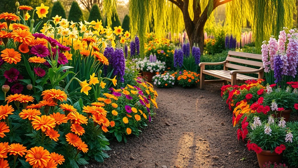 seasonal blooms for vibrancy