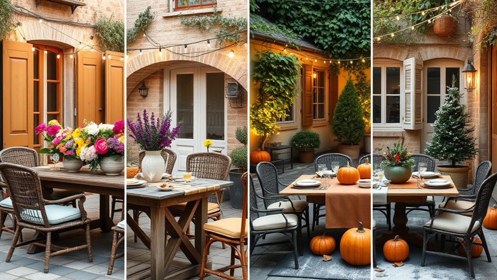 seasonal decor enhances charm