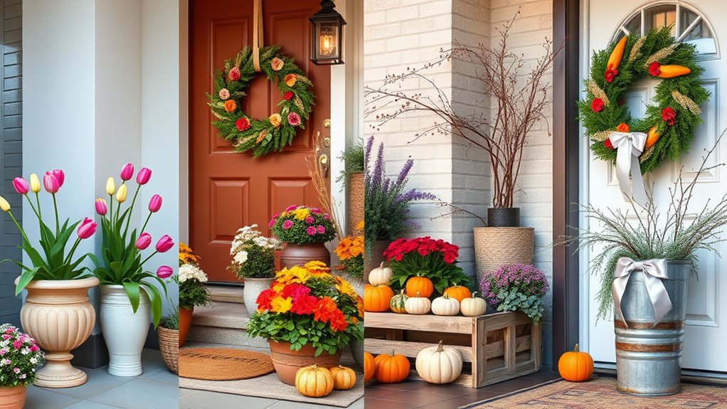 seasonal entrance display ideas