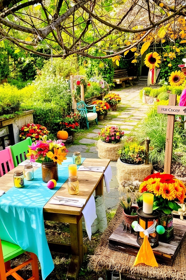 seasonal festive garden transformations