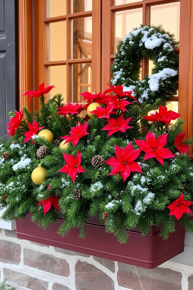 seasonal themed window boxes
