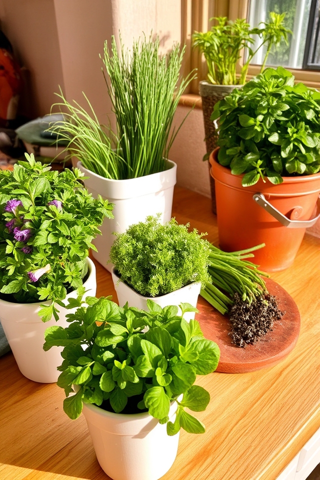 select suitable culinary herbs