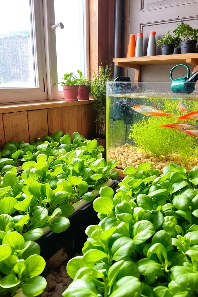 self sustaining fish plant ecosystem