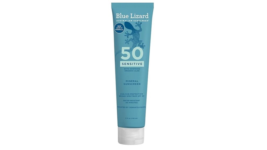 sensitive mineral sunscreen spf 50