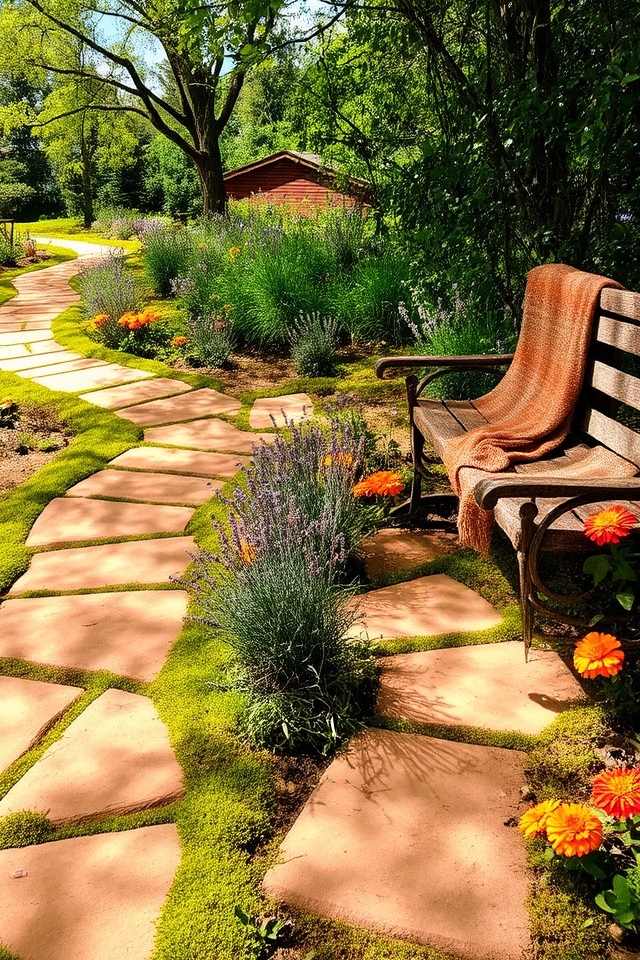 serene garden pathway design